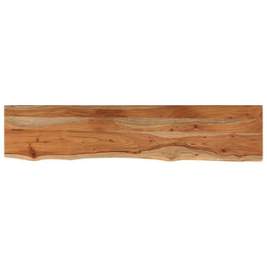 vidaXL Wall Shelf 100x20x2.5 cm Rectangular Solid Wood Acacia Live Edge