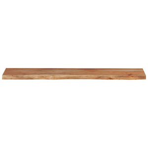 vidaXL Wall Shelf 100x20x2.5 cm Rectangular Solid Wood Acacia Live Edge