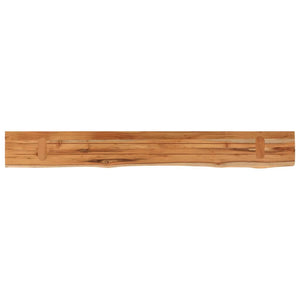 vidaXL Wall Shelf 140x20x2.5 cm Rectangular Solid Wood Acacia Live Edge