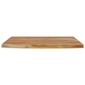 vidaXL Wall Shelf 50x30x2.5 cm Rectangular Solid Wood Acacia Live Edge