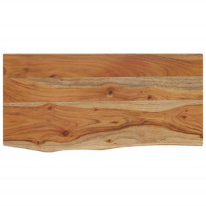 vidaXL Wall Shelf 60x30x2.5 cm Rectangular Solid Wood Acacia Live Edge