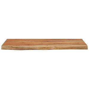 vidaXL Wall Shelf 60x30x2.5 cm Rectangular Solid Wood Acacia Live Edge