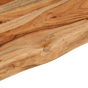 vidaXL Table Top 140x30x2.5 cm Rectangular Solid Wood Acacia Live Edge