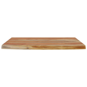 vidaXL Wall Shelf 60x40x2.5 cm Rectangular Solid Wood Acacia Live Edge