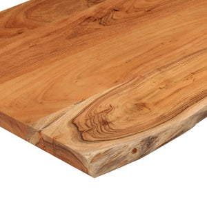 vidaXL Table Top 80x40x2.5 cm Rectangular Solid Wood Acacia Live Edge