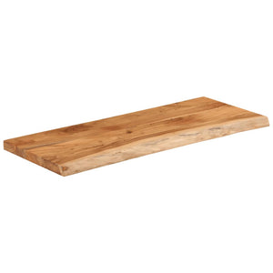 vidaXL Table Top 100x40x2.5 cm Rectangular Solid Wood Acacia Live Edge