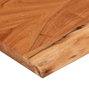 vidaXL Table Top 120x40x2.5 cm Rectangular Solid Wood Acacia Live Edge