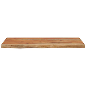 vidaXL Wall Shelf 60x30x3.8 cm Rectangular Solid Wood Acacia Live Edge