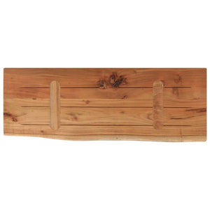 vidaXL Wall Shelf 70x30x3.8 cm Rectangular Solid Wood Acacia Live Edge