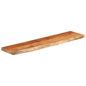 vidaXL Wall Shelf 120x30x3.8 cm Rectangular Solid Wood Acacia Live Edge