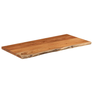 vidaXL Table Top 80x40x3.8 cm Rectangular Solid Wood Acacia Live Edge