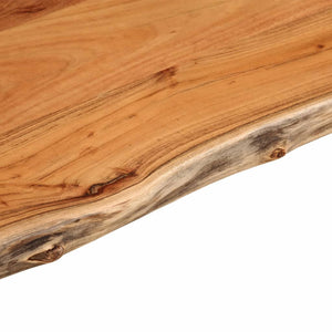 vidaXL Table Top 80x40x3.8 cm Rectangular Solid Wood Acacia Live Edge