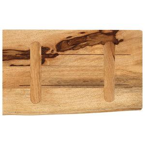 vidaXL Table Top 50x20x2.5 cm Live Edge Solid Wood Rough Mango