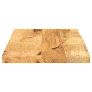 vidaXL Table Top 60x20x2.5 cm Live Edge Solid Wood Rough Mango