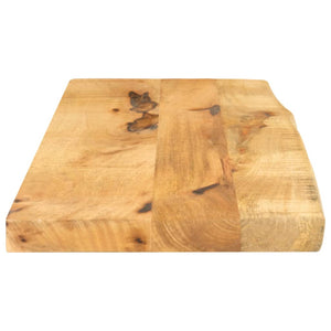 vidaXL Table Top 70x20x2.5 cm Live Edge Solid Wood Rough Mango