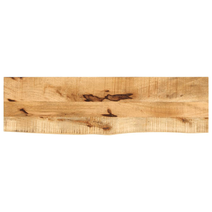 vidaXL Table Top 110x20x2.5 cm Live Edge Solid Wood Rough Mango