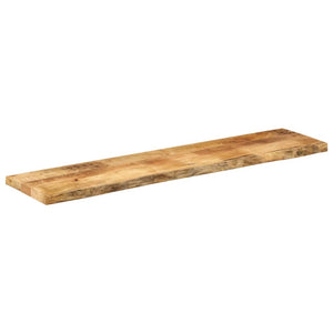 vidaXL Table Top 140x20x2.5 cm Live Edge Solid Wood Rough Mango