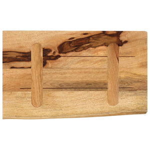 vidaXL Table Top 50x30x2.5 cm Live Edge Solid Wood Rough Mango