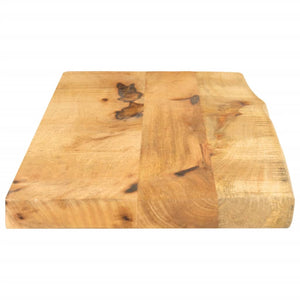 vidaXL Table Top 80x30x2.5 cm Live Edge Solid Wood Rough Mango