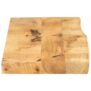 vidaXL Table Top 100x30x2.5 cm Live Edge Solid Wood Rough Mango