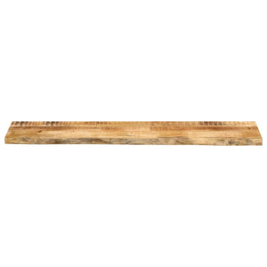 vidaXL Table Top 140x30x2.5 cm Live Edge Solid Wood Rough Mango