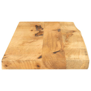 vidaXL Table Top 70x40x2.5 cm Live Edge Solid Wood Rough Mango