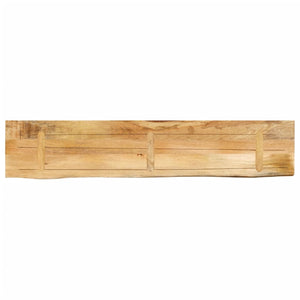 vidaXL Table Top 160x40x2.5 cm Live Edge Solid Wood Rough Mango