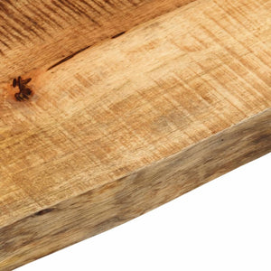 vidaXL Table Top 180x40x2.5 cm Live Edge Solid Wood Rough Mango