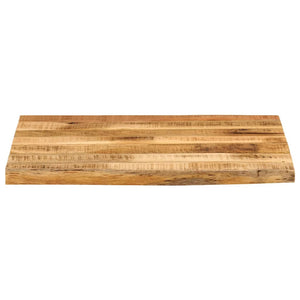 vidaXL Table Top 60x60x2.5 cm Live Edge Solid Wood Rough Mango