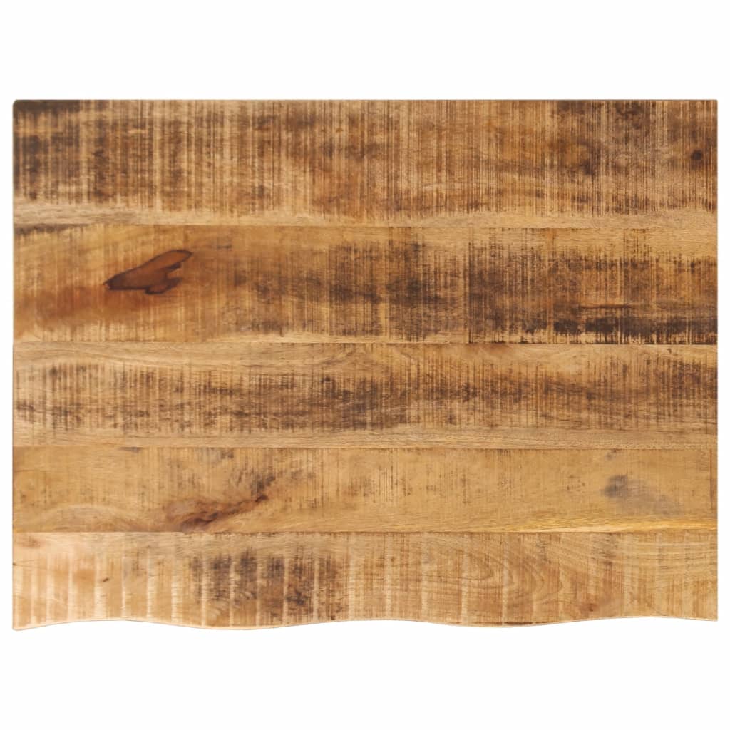 vidaXL Table Top 70x60x2.5 cm Live Edge Solid Wood Rough Mango