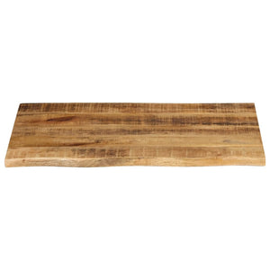 vidaXL Table Top 70x60x2.5 cm Live Edge Solid Wood Rough Mango