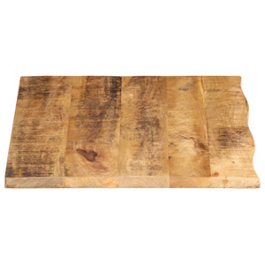 vidaXL Table Top 70x60x2.5 cm Live Edge Solid Wood Rough Mango