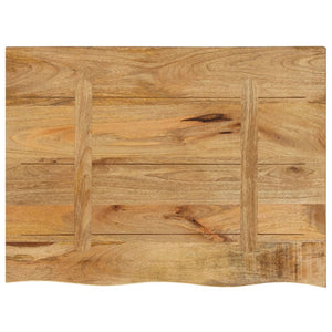 vidaXL Table Top 70x60x2.5 cm Live Edge Solid Wood Rough Mango