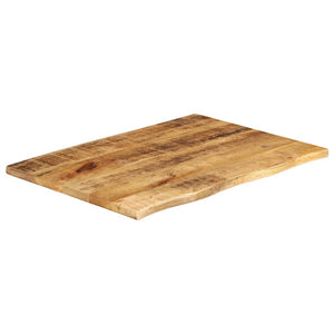 vidaXL Table Top 80x60x2.5 cm Live Edge Solid Wood Rough Mango