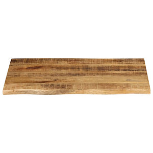 vidaXL Table Top 80x60x2.5 cm Live Edge Solid Wood Rough Mango