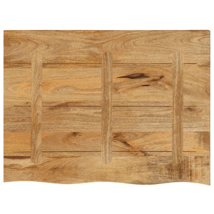 vidaXL Table Top 90x60x2.5 cm Live Edge Solid Wood Rough Mango