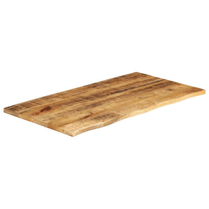 vidaXL Table Top 100x60x2.5 cm Live Edge Solid Wood Rough Mango