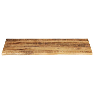 vidaXL Table Top 110x60x2.5 cm Live Edge Solid Wood Rough Mango