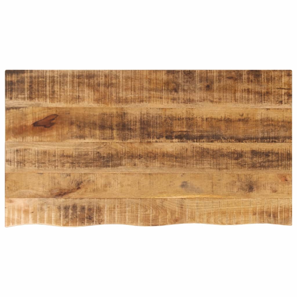 vidaXL Table Top 120x60x2.5 cm Live Edge Solid Wood Rough Mango