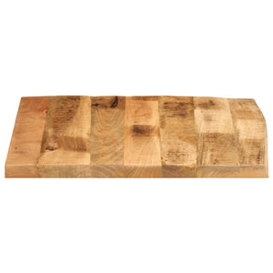 vidaXL Table Top 80x80x2.5 cm Live Edge Solid Wood Rough Mango