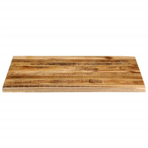 vidaXL Table Top 90x80x2.5 cm Live Edge Solid Wood Rough Mango