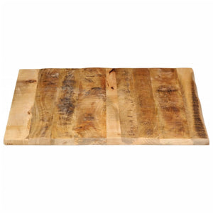 vidaXL Table Top 90x80x2.5 cm Live Edge Solid Wood Rough Mango