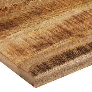 vidaXL Table Top 90x80x2.5 cm Live Edge Solid Wood Rough Mango