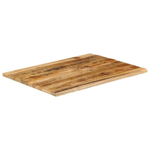 vidaXL Table Top 100x80x2.5 cm Live Edge Solid Wood Rough Mango