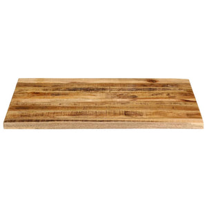 vidaXL Table Top 100x80x2.5 cm Live Edge Solid Wood Rough Mango