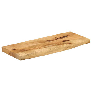 vidaXL Table Top 80x20x3.8 cm Live Edge Solid Wood Rough Mango