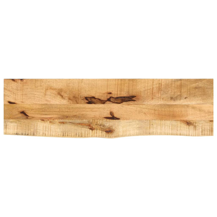 vidaXL Table Top 100x20x3.8 cm Live Edge Solid Wood Rough Mango