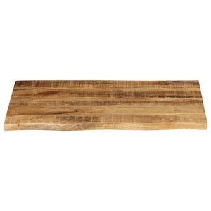 vidaXL Table Top 70x60x3.8 cm Live Edge Solid Wood Rough Mango