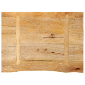 vidaXL Table Top Live Edge 70x60x2.5 cm Solid Wood Mango