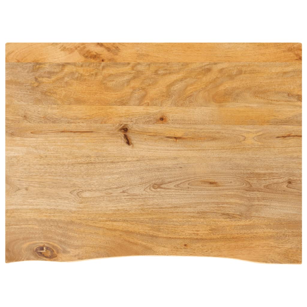 vidaXL Table Top Live Edge 80x60x2.5 cm Solid Wood Mango